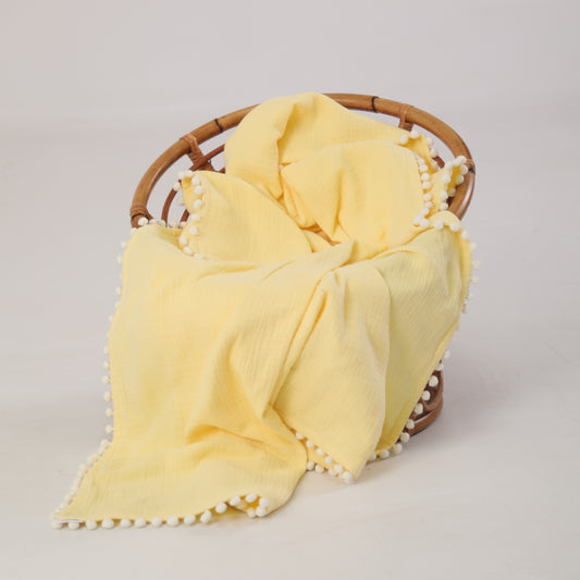 Naze Home yellow double-sided baby blanket