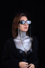 Sunglass jewelry “Green bold chains”