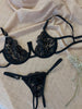 ARIMA lingerie "Black opened lingerie" set