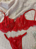 ARIMA lingerie "Red chantilly" set