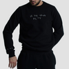 "ES U DU" SWEATSHIRT IN BLACK