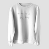 "ES U DU" SWEATSHIRT IN WHITE