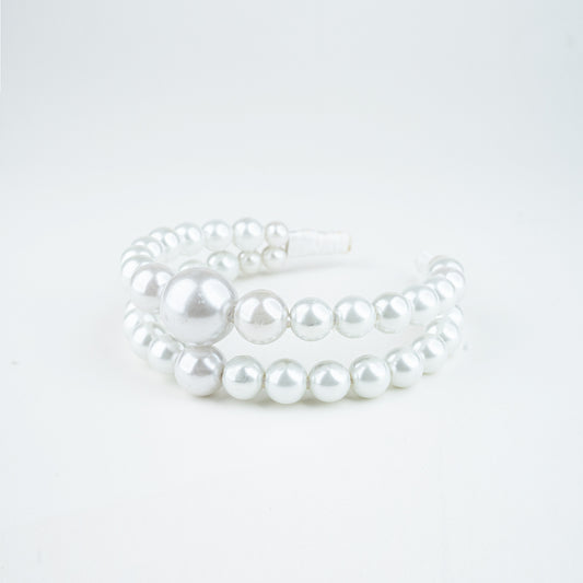Maral Double-Layered Pearl Headband