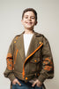 DAMINK jacket for kids in khaki green