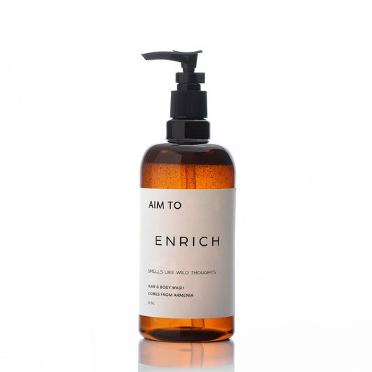 "Smells Like Wild Thoughts" Enrich Hair and Body Wash