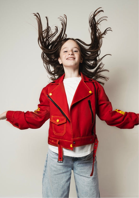 DAMINK jacket for kids in red