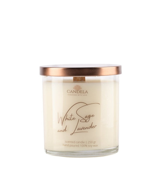 Scented Candle "White Sage and Lavender" - Pregomesh