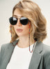 Sunglass Jewelry "Red and Silver Crystals"