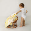Naze Home "Yellow Butterfly" double-sided baby blanket