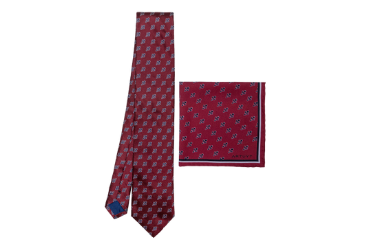 Artuyt “Samples of Ornaments” Tie and Pocket Square Set 2