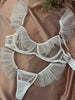 ARIMA lingerie "White bridal polka dot " set